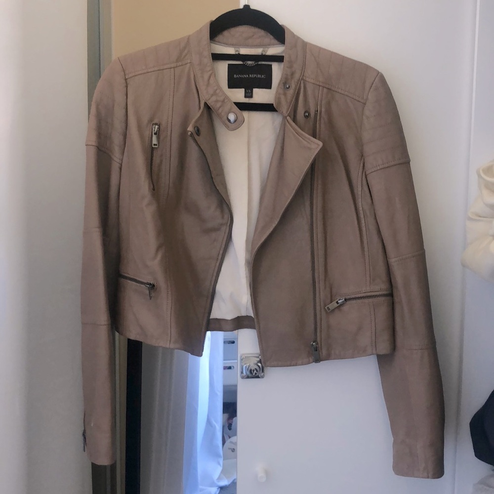 XS Genuine Lamb Leather Banana Republic Jacket